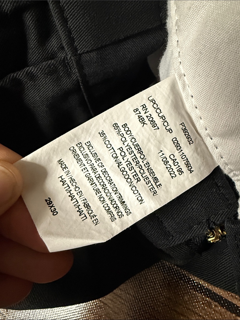 DICKIES ✨Like New✨ Black 847 Original fit Straight-Leg Chinos - Picture 3 of 10